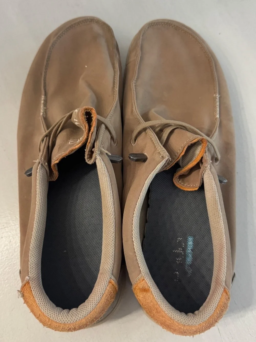 Hey Dude Men's Wally Slip-On Canvas Shoes in Chestnut Sz 14 GUC